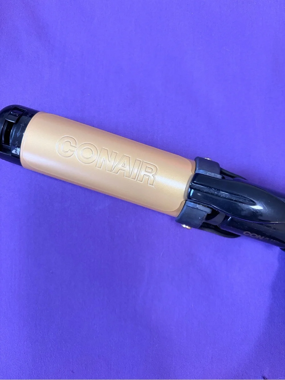 Conair 2 in 1 Gold and Black Curling Iron straightener